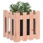 vidaXL Jardinera con diseño de valla madera maciza Douglas 40x40x40 cm vidaXL Jardinera con diseño de valla madera maciza Douglas 40x40x40 cm