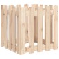 vidaXL Jardinera con diseño de valla madera maciza de pino 50x50x50 cm vidaXL Jardinera con diseño de valla madera maciza de pino 50x50x50 cm
