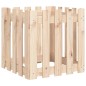 vidaXL Jardinera con diseño de valla madera maciza de pino 50x50x50 cm vidaXL Jardinera con diseño de valla madera maciza de pino 50x50x50 cm