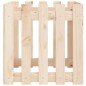 vidaXL Jardinera con diseño de valla madera maciza de pino 50x50x50 cm vidaXL Jardinera con diseño de valla madera maciza de pino 50x50x50 cm