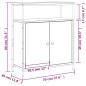 vidaXL Aparador de madera de ingeniería roble Sonoma 70x30x80 cm vidaXL Aparador de madera de ingeniería roble Sonoma 70x30x80 cm