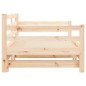 vidaXL Sofá cama nido madera maciza de pino 80x200 cm