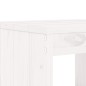 vidaXL Juego de comedor de jardín 5 piezas madera maciza pino blanco vidaXL Juego de comedor de jardín 5 piezas madera maciza pino blanco