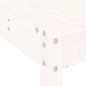 vidaXL Juego de comedor de jardín 5 piezas madera maciza pino blanco vidaXL Juego de comedor de jardín 5 piezas madera maciza pino blanco