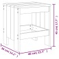 vidaXL Juego de comedor de jardín 5 piezas madera maciza pino blanco vidaXL Juego de comedor de jardín 5 piezas madera maciza pino blanco