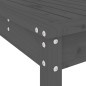 vidaXL Juego de comedor de jardín 13 piezas madera maciza pino gris vidaXL Juego de comedor de jardín 13 piezas madera maciza pino gris