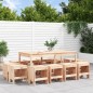 vidaXL Juego de muebles de jardín 13 piezas madera maciza de pino vidaXL Juego de muebles de jardín 13 piezas madera maciza de pino