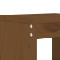 vidaXL Mesa y taburetes altos de jardín 5 pzas madera pino marrón miel vidaXL Mesa y taburetes altos de jardín 5 pzas madera pino marrón miel