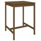 vidaXL Mesa y taburetes altos de jardín 5 pzas madera pino marrón miel vidaXL Mesa y taburetes altos de jardín 5 pzas madera pino marrón miel