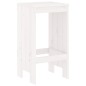vidaXL Set de mesa y taburetes altos jardín 5 pzas madera pino blanco vidaXL Set de mesa y taburetes altos jardín 5 pzas madera pino blanco