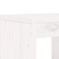 vidaXL Set de mesa y taburetes altos jardín 5 pzas madera pino blanco vidaXL Set de mesa y taburetes altos jardín 5 pzas madera pino blanco
