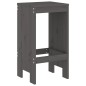 vidaXL Set de mesa y taburetes altos jardín 3 piezas madera pino gris vidaXL Set de mesa y taburetes altos jardín 3 piezas madera pino gris
