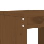 vidaXL Mesa y taburetes altos de jardín 7 pzas madera pino marrón miel vidaXL Mesa y taburetes altos de jardín 7 pzas madera pino marrón miel