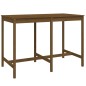 vidaXL Mesa y taburetes altos de jardín 7 pzas madera pino marrón miel vidaXL Mesa y taburetes altos de jardín 7 pzas madera pino marrón miel