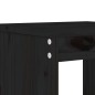 vidaXL Set de mesa y taburetes altos jardín 5 piezas madera pino negro vidaXL Set de mesa y taburetes altos jardín 5 piezas madera pino negro
