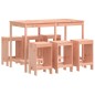 vidaXL Juego de muebles de jardín 7 pzas madera maciza abeto Douglas vidaXL Juego de muebles de jardín 7 pzas madera maciza abeto Douglas