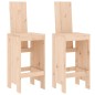 vidaXL Set de mesa y taburetes altos 3 piezas madera maciza de pino vidaXL Set de mesa y taburetes altos 3 piezas madera maciza de pino