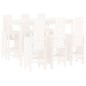 vidaXL Set de mesa y taburetes altos jardín 7 pzas madera pino blanco vidaXL Set de mesa y taburetes altos jardín 7 pzas madera pino blanco