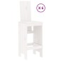 vidaXL Set de mesa y taburetes altos jardín 7 pzas madera pino blanco vidaXL Set de mesa y taburetes altos jardín 7 pzas madera pino blanco