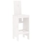 vidaXL Set de mesa y taburetes altos jardín 7 pzas madera pino blanco vidaXL Set de mesa y taburetes altos jardín 7 pzas madera pino blanco