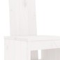 vidaXL Set de mesa y taburetes altos jardín 7 pzas madera pino blanco vidaXL Set de mesa y taburetes altos jardín 7 pzas madera pino blanco