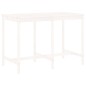 vidaXL Set de mesa y taburetes altos jardín 7 pzas madera pino blanco vidaXL Set de mesa y taburetes altos jardín 7 pzas madera pino blanco