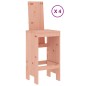 vidaXL Mesa alta y taburetes de jardín 5 piezas madera maciza Douglas vidaXL Mesa alta y taburetes de jardín 5 piezas madera maciza Douglas