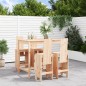 vidaXL Set de mesa y taburetes altos jardín 5 pzas madera maciza pino vidaXL Set de mesa y taburetes altos jardín 5 pzas madera maciza pino