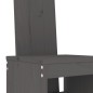 vidaXL Mesa y taburetes altos jardín 9 pzas madera maciza de pino gris vidaXL Mesa y taburetes altos jardín 9 pzas madera maciza de pino gris