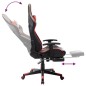 vidaXL Silla de gaming con reposapiés cuero sintético negro y rojo vidaXL Silla de gaming con reposapiés cuero sintético negro y rojo