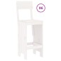 vidaXL Set de mesa y taburetes altos jardín 7 pzas madera pino blanco vidaXL Set de mesa y taburetes altos jardín 7 pzas madera pino blanco
