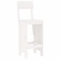 vidaXL Set de mesa y taburetes altos jardín 7 pzas madera pino blanco vidaXL Set de mesa y taburetes altos jardín 7 pzas madera pino blanco
