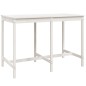 vidaXL Set de mesa y taburetes altos jardín 7 pzas madera pino blanco vidaXL Set de mesa y taburetes altos jardín 7 pzas madera pino blanco