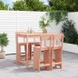 vidaXL Mesa alta y taburetes de jardín 5 piezas madera maciza Douglas vidaXL Mesa alta y taburetes de jardín 5 piezas madera maciza Douglas