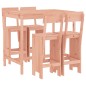 vidaXL Mesa alta y taburetes de jardín 5 piezas madera maciza Douglas vidaXL Mesa alta y taburetes de jardín 5 piezas madera maciza Douglas