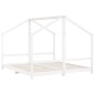 vidaXL Estructura de cama para niños madera pino blanco 2x(90x200) cm vidaXL Estructura de cama para niños madera pino blanco 2x(90x200) cm