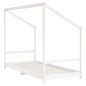 vidaXL Estructura de cama para niños madera pino blanco 2x(90x200) cm vidaXL Estructura de cama para niños madera pino blanco 2x(90x200) cm