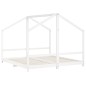 vidaXL Estructura de cama para niños madera pino blanco 2x(90x190) cm vidaXL Estructura de cama para niños madera pino blanco 2x(90x190) cm