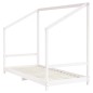 vidaXL Estructura de cama para niños madera pino blanco 2x(90x190) cm vidaXL Estructura de cama para niños madera pino blanco 2x(90x190) cm