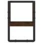 vidaXL Estante de pared con barra marrón roble 20x25x30 cm vidaXL Estante de pared con barra marrón roble 20x25x30 cm