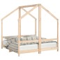 vidaXL Estructura de cama deniños madera maciza de pino 2x(70x140) cm vidaXL Estructura de cama deniños madera maciza de pino 2x(70x140) cm