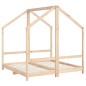 vidaXL Estructura de cama deniños madera maciza de pino 2x(70x140) cm vidaXL Estructura de cama deniños madera maciza de pino 2x(70x140) cm