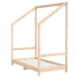 vidaXL Estructura de cama deniños madera maciza de pino 2x(70x140) cm vidaXL Estructura de cama deniños madera maciza de pino 2x(70x140) cm