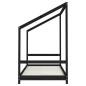 vidaXL Estructura de cama de niños madera de pino negro 2x(90x190) cm vidaXL Estructura de cama de niños madera de pino negro 2x(90x190) cm