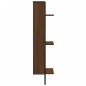 vidaXL Estantería de pared 3 niveles madera marrón roble 30x25x100 cm vidaXL Estantería de pared 3 niveles madera marrón roble 30x25x100 cm