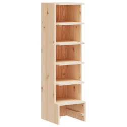 vidaXL Mueble zapatero de madera maciza de pino 28x30x104 cm