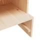 vidaXL Mueble zapatero de madera maciza de pino 28x30x104 cm vidaXL Mueble zapatero de madera maciza de pino 28x30x104 cm