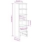 vidaXL Mueble zapatero de madera maciza de pino 28x30x104 cm vidaXL Mueble zapatero de madera maciza de pino 28x30x104 cm