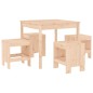 vidaXL Juego de comedor de jardín 5 piezas madera maciza de pino vidaXL Juego de comedor de jardín 5 piezas madera maciza de pino