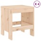 vidaXL Juego de comedor de jardín 5 piezas madera maciza de pino vidaXL Juego de comedor de jardín 5 piezas madera maciza de pino